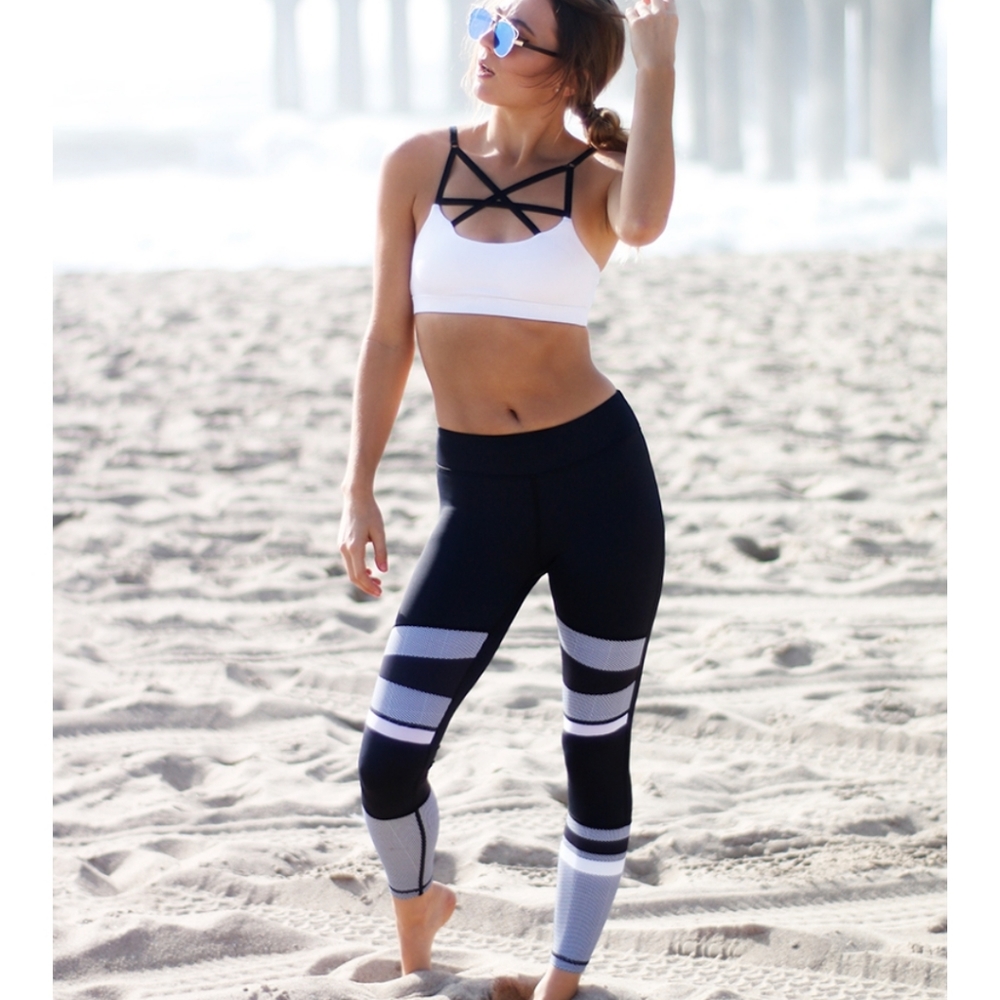 Lilybod Black Honeycomb Holly Leggings